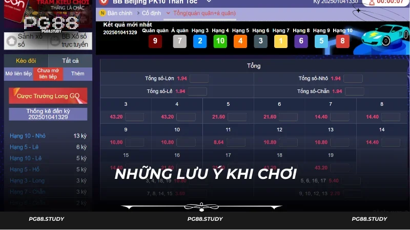 Bí quyết làm chủ ván chơi xổ số BB Beijing PK10